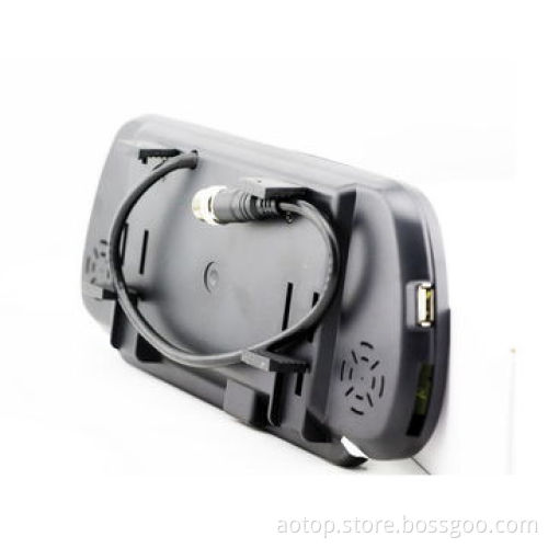 7-inch Car Mirror Monitor with Bluetooth, MP5 Player, USB, SD, Remote Control, OSD Menu